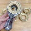 Điếu inox + Đầu đốt chia lửa bếp gas Sen đồng Japan – Hỏa tốc, linh kiện kèm bass, vít – Lửa xanh 9