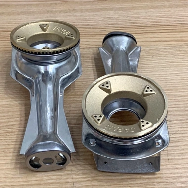 Điếu inox + Đầu đốt chia lửa bếp gas Sen đồng Japan – Hỏa tốc, linh kiện kèm bass, vít – Lửa xanh
