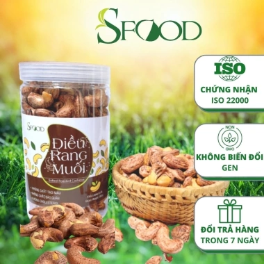 Điều rang muối Sfood nguyên hạt, vỏ lụa – Giá chỉ 55.000, giảm tới 22%