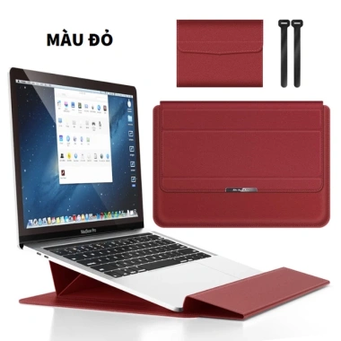 Digimix 3 trong 1 Bao da PU Macbook Laptop - Kê tản nhiệt và kê cổ tay mẫu 2.025 bảo vệ toàn diện