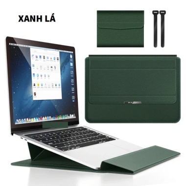 Digimix 3 trong 1 Bao da PU Macbook Laptop - Kê tản nhiệt và kê cổ tay mẫu 2.025 bảo vệ toàn diện