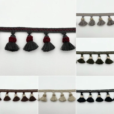 Đính cườm Tua Rua Viền Màn Dây Chuyền DIY Pompom Header Trang Trí Bên Viền - Giá chỉ 197k