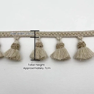 Đính cườm Tua Rua Viền Màn Dây Chuyền DIY Pompom Header Trang Trí Bên Viền - Giá chỉ 197k
