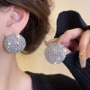 Đinh tai hình tròn vintage phủ kim cương siêu lấp lánh - phụ kiện thời trang nữ cá tính sang trọng giảm giá 33.090₫ 3