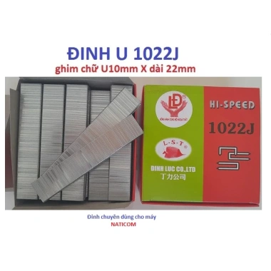 Đinh U 1.022J 5.000 cây - Đinh bấm gỗ ván 22mm, giá ưu đãi 75.680đ 5