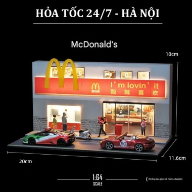 DIORAMA garage mô hình xe hơi 1/64 - Trang trí bàn làm việc, bàn học - Quà Valentine 100.000đ 3