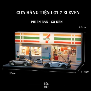 DIORAMA garage mô hình xe hơi 1/64 - Trang trí bàn làm việc, bàn học - Quà Valentine 100.000đ 8