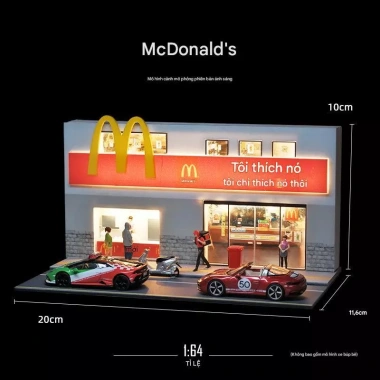 DIORAMA garage mô hình xe hơi 1/64 - Trang trí bàn làm việc, bàn học - Quà Valentine 100.000đ 9