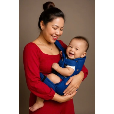 Địu 4 tư thế đa năng cho bé 0-36 tháng - Đỡ cổ, gọn nhẹ, phù hợp đi xe máy 3
