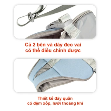 Địu balo túi vận chuyển thú cưng cao cấp, Clip thật an toàn, giá chỉ 259.000 VND 2