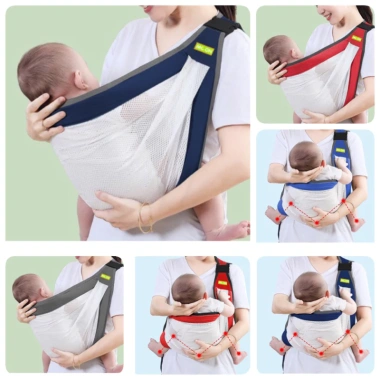 Địu em bé 4 tư thế Ngồi Nằm Vải lưới cho bé 0‑24 tháng Uni Baby giảm còn 80.001₫ 2
