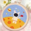 DIY Kit Thêu Len Nổi Khung Tròn Punch Needle - Video + Giấy Hướng Dẫn, Quà Tặng Handmade, 45.000đ 4