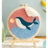 DIY Kit Thêu Len Nổi Khung Tròn Punch Needle - Video + Giấy Hướng Dẫn, Quà Tặng Handmade, 45.000đ 5