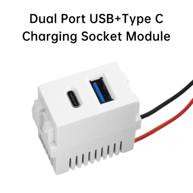Diymore Loại 128 USB nguồn 220V ổ cắm 5V2.1A cổng kép USB và Loại C - Giá 117.700₫