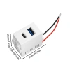 Diymore Loại 128 USB nguồn 220V ổ cắm 5V2.1A cổng kép USB và Loại C - Giá 117.700₫ 9
