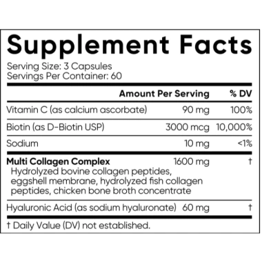 DJ SHOP Viên Multi-Collagen Complex + Biotin, Hyaluronic Acid, Vitamin C - Sports Research Mỹ, giảm giá 23% 4