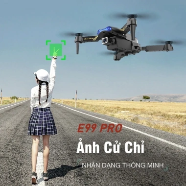 DJI E99 PRO Flycam Drone 4K HD FPV - Cảm biến tránh vật cản, xoay 360 độ, giá ưu đãi 489k