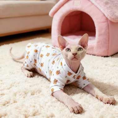Đồ 4 chân cho mèo & chó nhỏ – Chống rụng lông, mềm thoáng khí, nhẹ dễ mặc, ngủ quanh năm 2