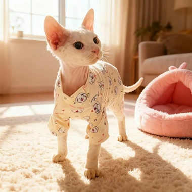 Đồ 4 chân cho mèo & chó nhỏ – Chống rụng lông, mềm thoáng khí, nhẹ dễ mặc, ngủ quanh năm 5