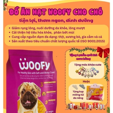 Đồ ăn hạt cho chó Woofy 500g Giá chỉ 28.000 VND, tặng móc khóa khi mua BigBellyPets Đồ ăn hạt cho chó Woofy 500g Giá chỉ 28.000 VND, tặng móc khóa khi mua BigBellyPets