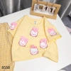 Đồ bé gái Hello Kitty đính nơ kèm jogger caro cotton mát mẻ - Siêu đáng yêu 10-40kg 3