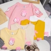 Đồ bé gái Hello Kitty đính nơ kèm jogger caro cotton mát mẻ - Siêu đáng yêu 10-40kg 4