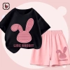 Đồ bộ bé gái BabyloveGO AQ-RB33 ngắn tay in hình thỏ Line Rabit - Giá 189.000₫ 8
