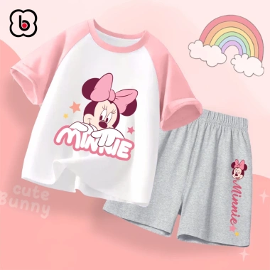 Đồ bộ bé gái BabyloveGO Disney mùa hè thun cotton thoáng mát - Giá chỉ 189.000đ 5
