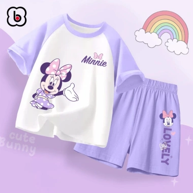 Đồ bộ bé gái BabyloveGO Disney mùa hè thun cotton thoáng mát - Giá chỉ 189.000đ 6