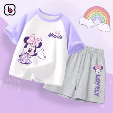 Đồ bộ bé gái BabyloveGO Disney mùa hè thun cotton thoáng mát - Giá chỉ 189.000đ 8