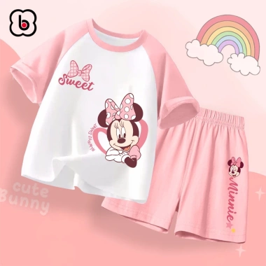 Đồ bộ bé gái BabyloveGO Disney mùa hè thun cotton thoáng mát - Giá chỉ 189.000đ 10