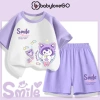 Đồ bộ bé gái BabyloveGO mùa hè thun cotton mềm nhẹ, thoáng mát cho bé 1-10 tuổi