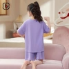 Đồ bộ bé gái BabyloveGO mùa hè thun cotton mềm nhẹ, thoáng mát cho bé 1-10 tuổi 7
