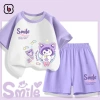 Đồ bộ bé gái BabyloveGO mùa hè thun cotton mềm nhẹ, thoáng mát cho bé 1-10 tuổi 9