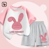 Đồ bộ bé gái BabyloveGO thun cotton ngắn tay in hình thỏ Rabbit BT4-RB33 giá 189k 3