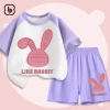 Đồ bộ bé gái BabyloveGO thun cotton ngắn tay in hình thỏ Rabbit BT4-RB33 giá 189k 5