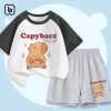 Đồ bộ bé trai BabyloveGO Capybara mùa hè thun cotton thoáng mát - 189.000₫ 2