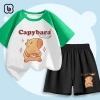 Đồ bộ bé trai BabyloveGO Capybara mùa hè thun cotton thoáng mát - 189.000₫ 3