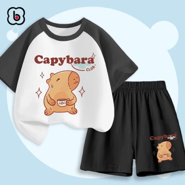 Đồ bộ bé trai BabyloveGO Capybara mùa hè thun cotton thoáng mát - 189.000₫ 8