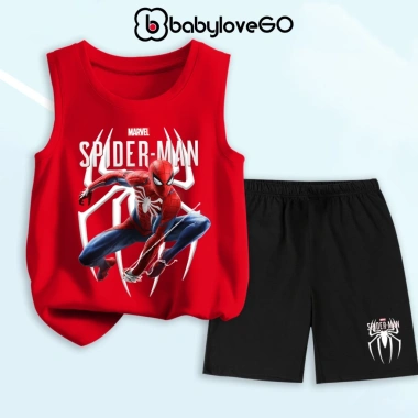 Đồ bộ bé trai BabyloveGO siêu nhân thun cotton mềm mịn thoáng mát, chỉ 179.000đ