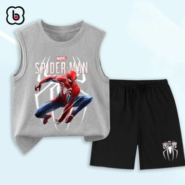 Đồ bộ bé trai BabyloveGO siêu nhân thun cotton mềm mịn thoáng mát, chỉ 179.000đ