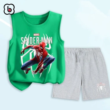 Đồ bộ bé trai BabyloveGO siêu nhân thun cotton mềm mịn thoáng mát, chỉ 179.000đ