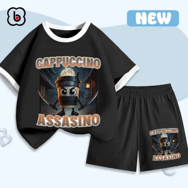 Đồ bộ BRAINROT Cappuccino Assasino bé trai BabyloveGO – Set thun cotton mùa hè thoáng mát, giá 199.000₫, giá gốc 248.750₫ 10