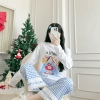 Đồ bộ dài quần dài ren xinh xắn NEONVN - Tay dài, dáng suông, ấm áp thu đông 4