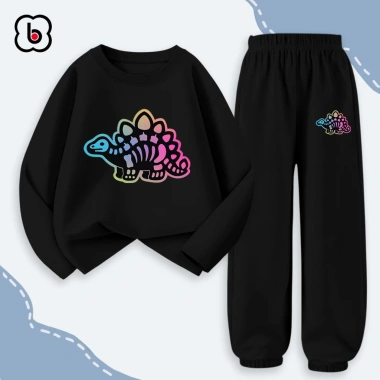 Đồ bộ dài tay bé trai BabyloveGO BST Khủng Long thu đông thun cotton mềm mịn thoáng mát 199.000đ 9