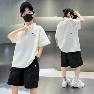 Đồ bộ hè trẻ em nam 6-14 tuổi, sét 18-50kg, polo ngựa - Giá chỉ 99.000đ 23