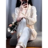 Đồ bộ Luxury Pijama lụa latin cao cấp tay dài hoa vàng nhạt – Giá chỉ 280.800₫ 3
