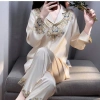 Đồ bộ LUXURY PIJAMA lụa latin tay dài, họa tiết sang trọng Giá 240.998 VND 4