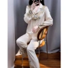 Đồ bộ LUXURY PIJAMA lụa latin tay dài, họa tiết sang trọng Giá 240.998 VND 7