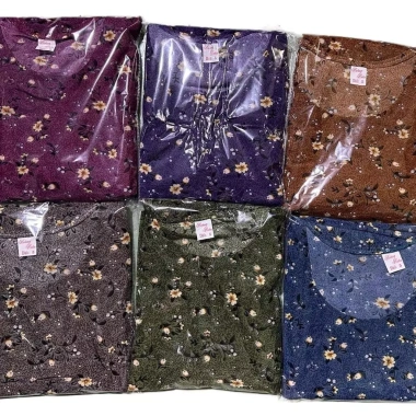 Đồ bộ mặc nhà hoa nhã nhặn, quần dài 2 túi, áo tay ngắn, size 35‑75kg giảm còn 75.000đ 9